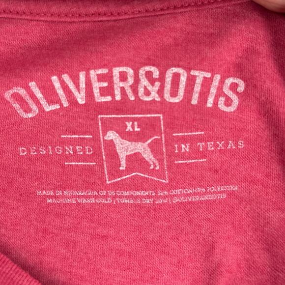 Oliver & Otis‎ Red Heart Graphic Short Sleeves Texas Design Casual T-Shirt XL - Picture 4 of 6
